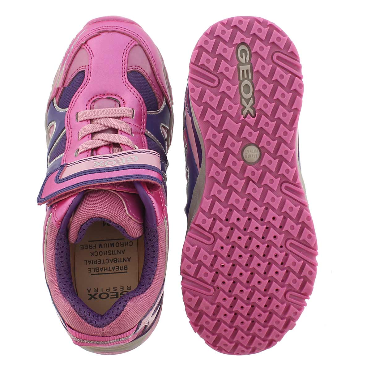 Grls Bernie fuchsia/violet sneaker