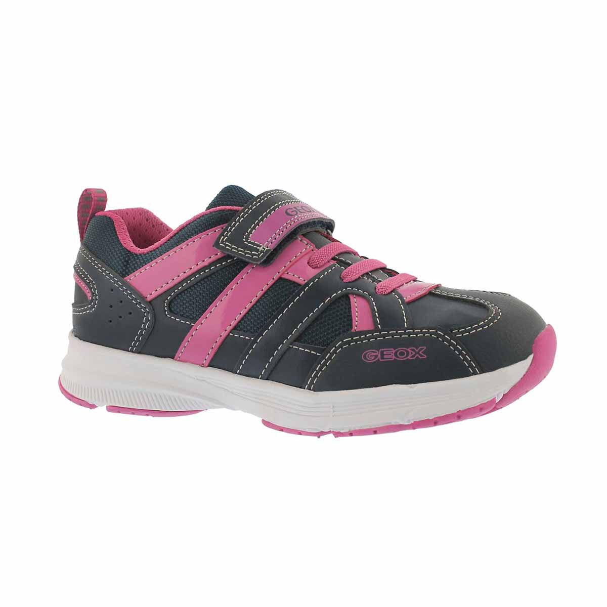 Girls' TOP FLY navy/fuchsia running shoes