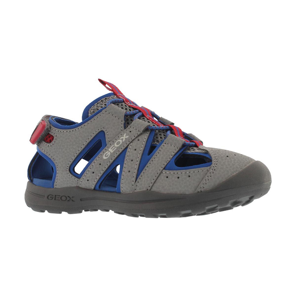 Boys' VANIETT grey/royal fisherman sandals