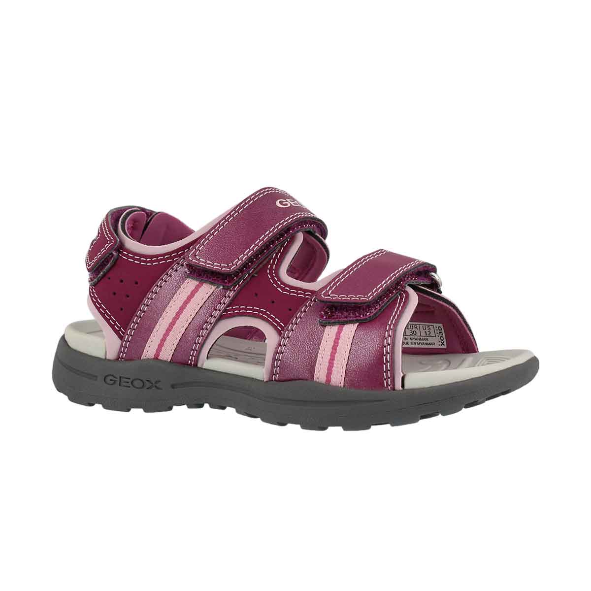 Girls' VANIETT light fuschia casual sandals