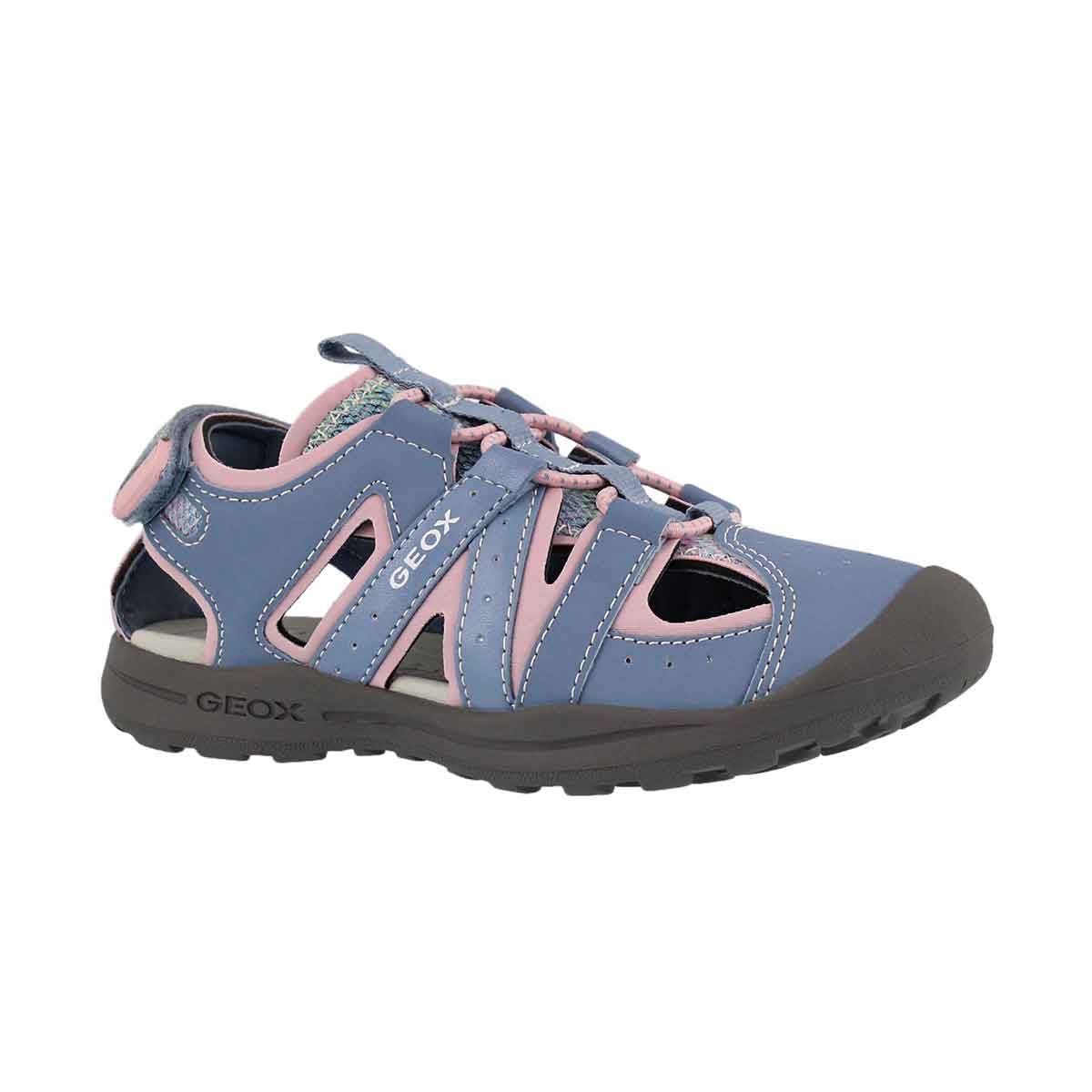 Girls' VANIETT sky/ pink fisherman sandals