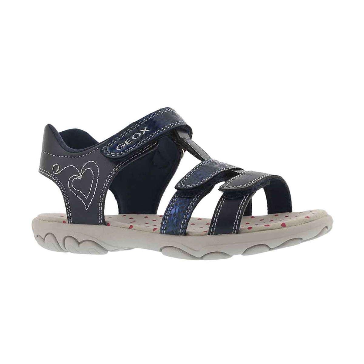 Girls' JR CUORE navy casual sandals