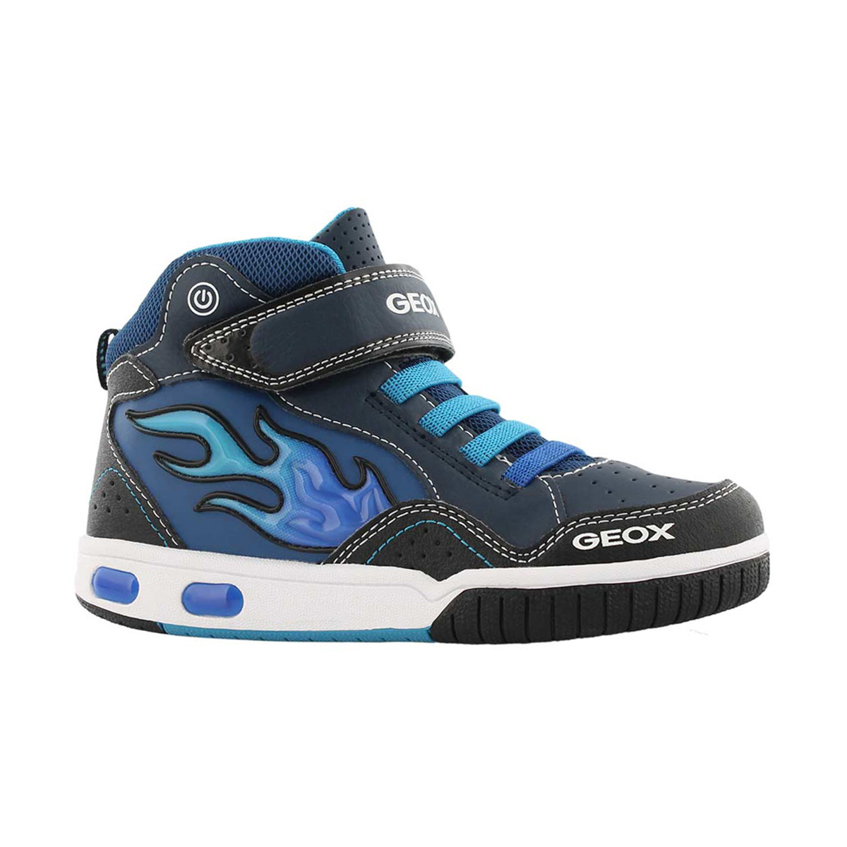 Bys Gregg C nvy light up high top snkr