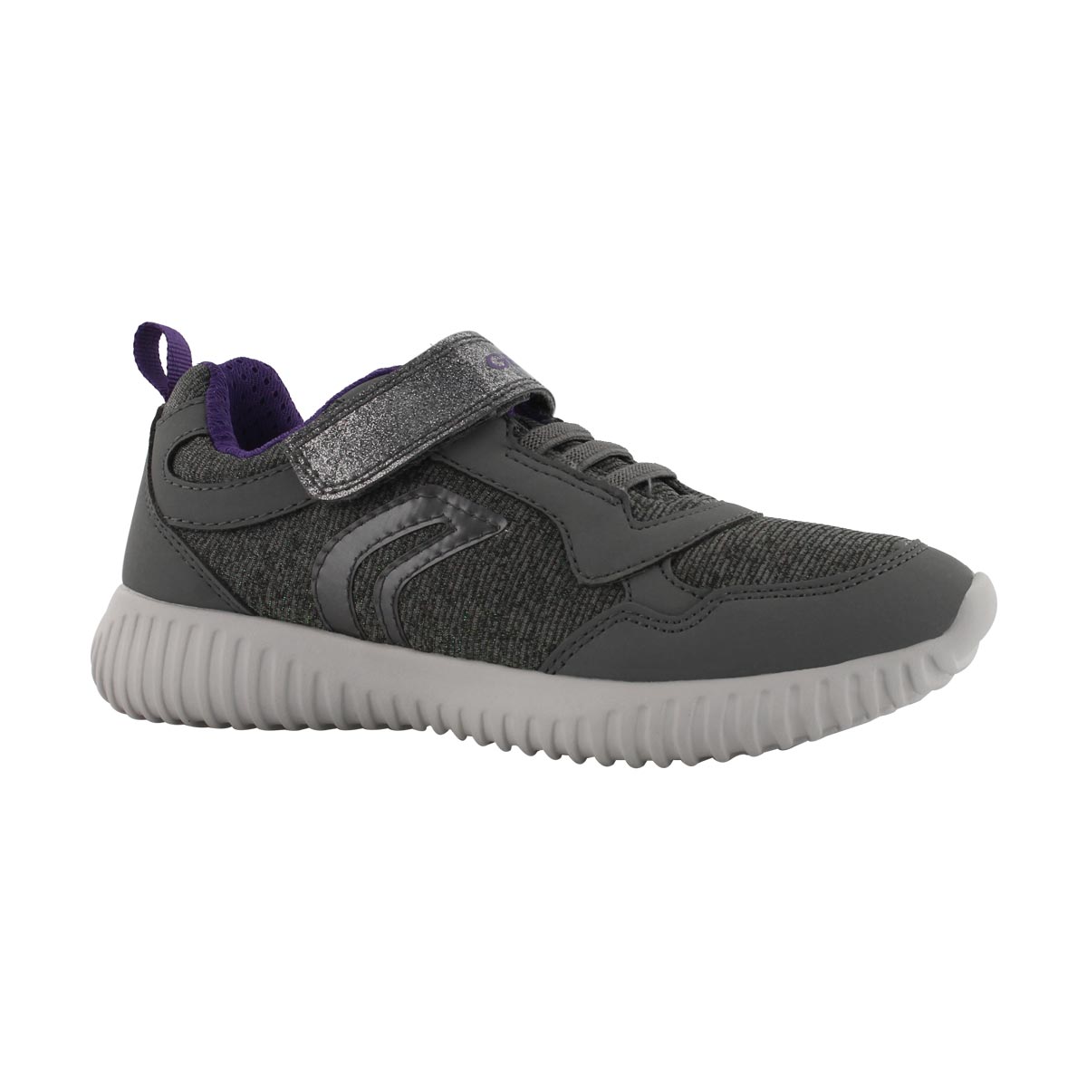 Grls Waviness B gry/vio strap sneaker