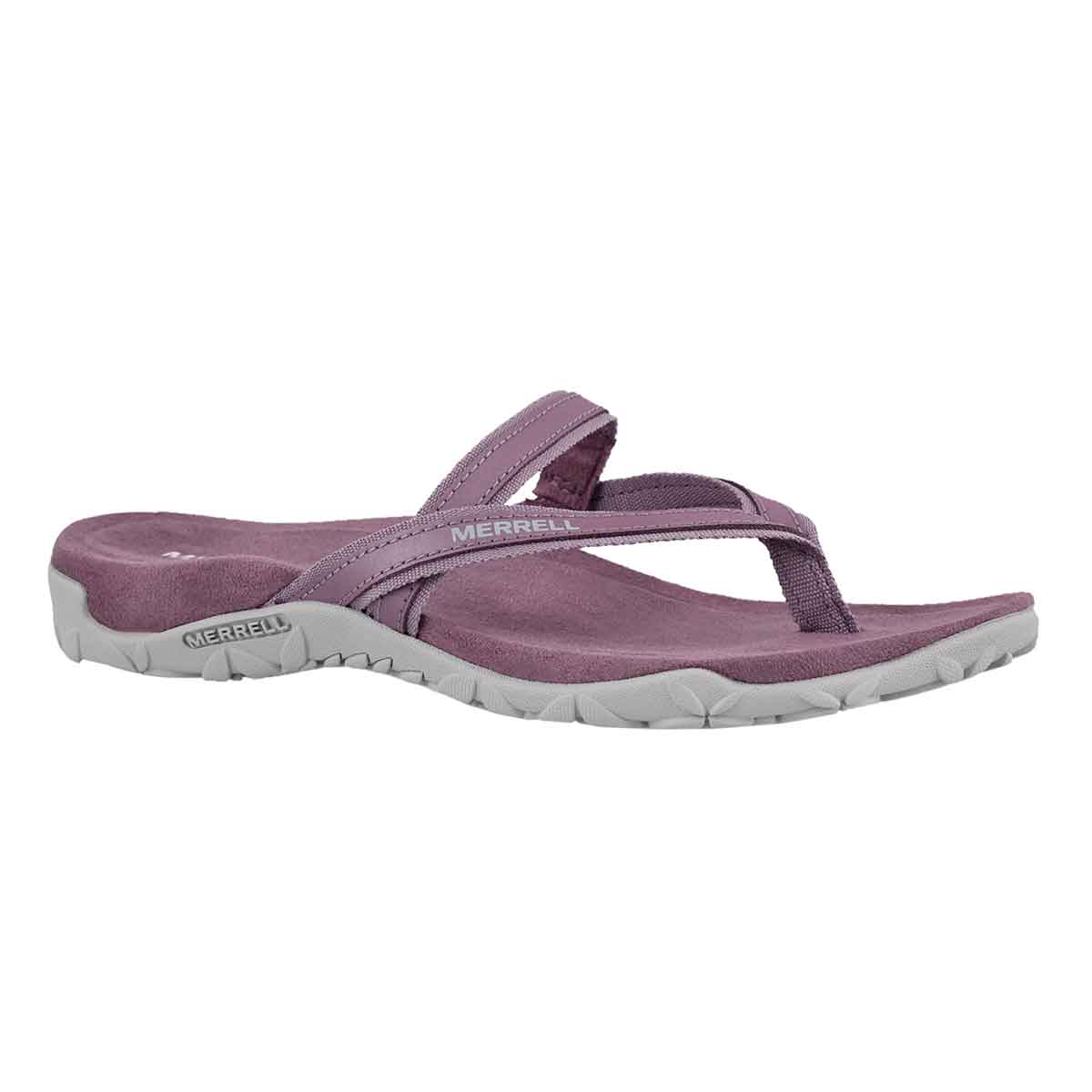 Lds Terran Ari Post grape thong sandal