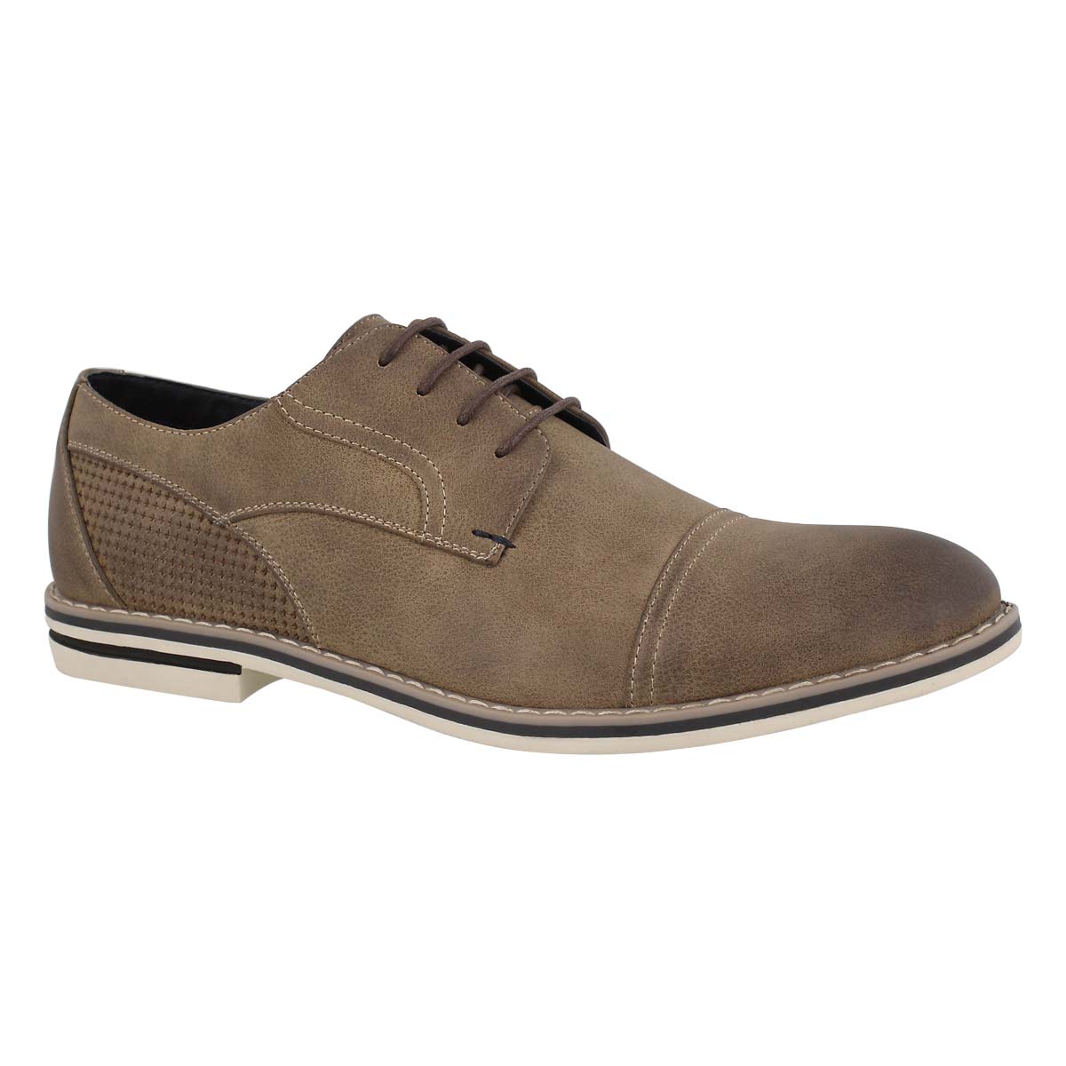 Mns Jack taupe lace up casual oxford
