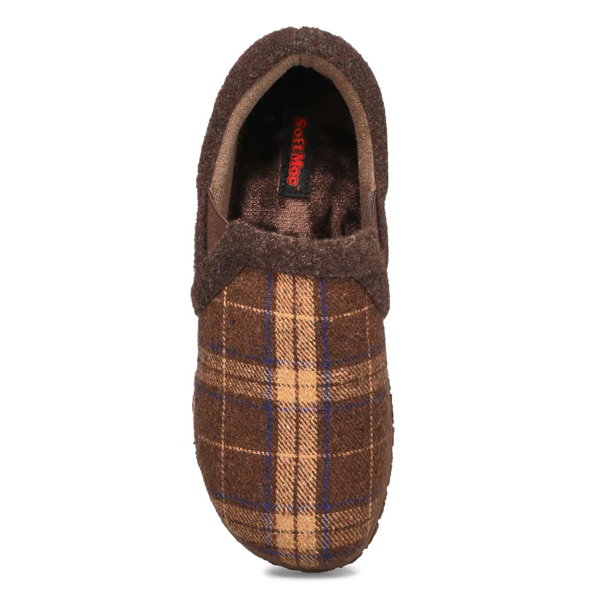 Mens Jacob Memory Foam Slipper - Taupe