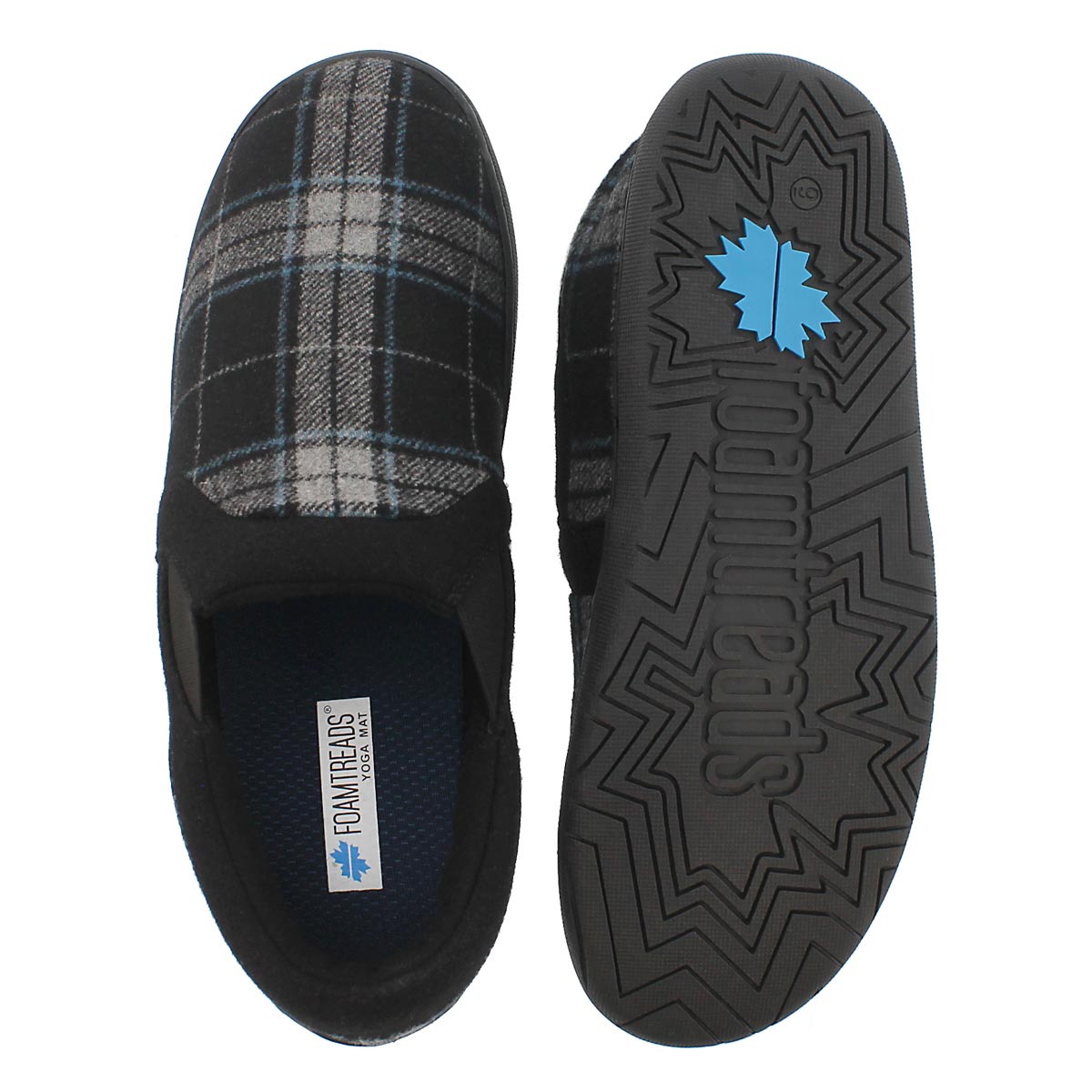 Pantoufle tal fermé James, tartan nr,hom