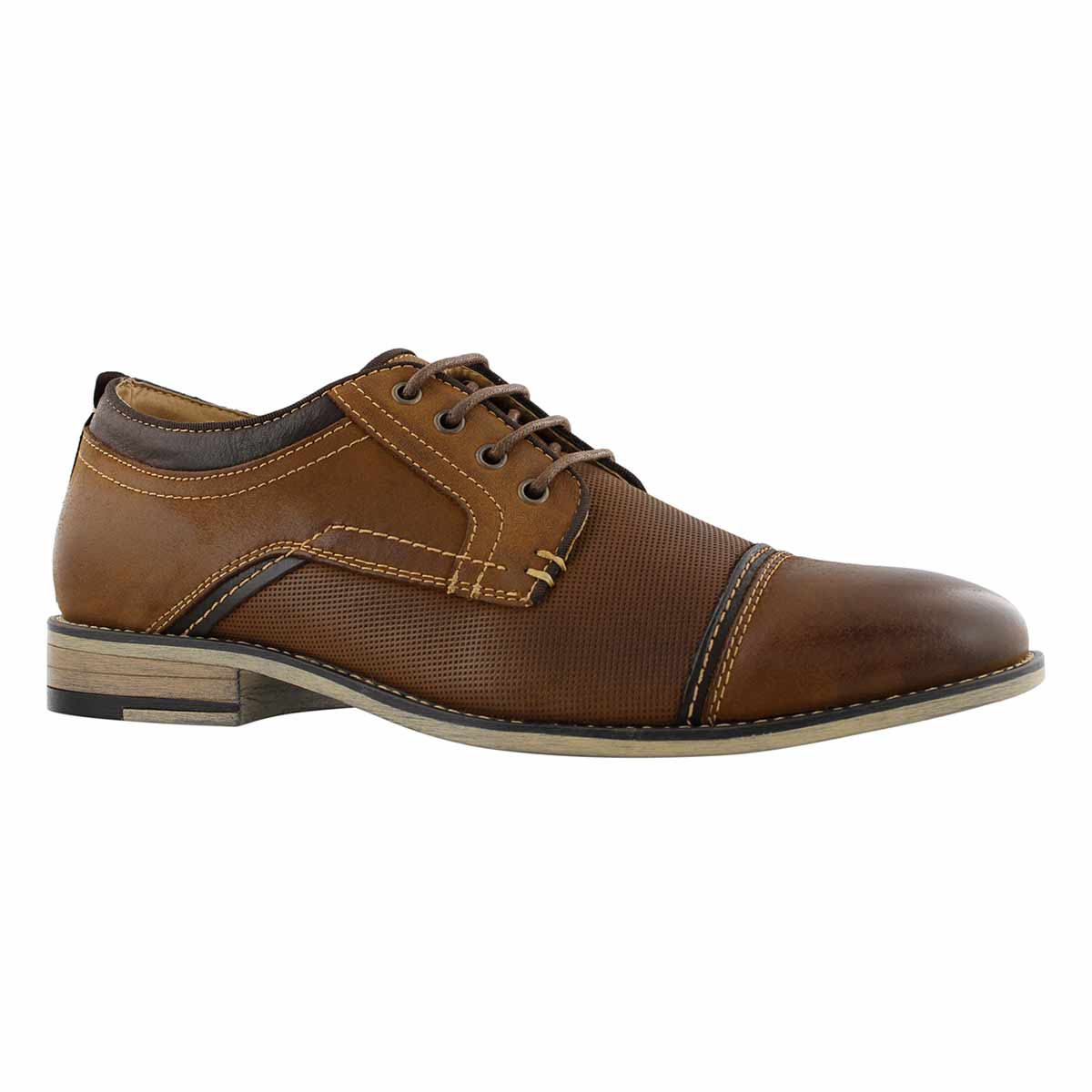 Mns Jarco dk tan laceup dress oxford