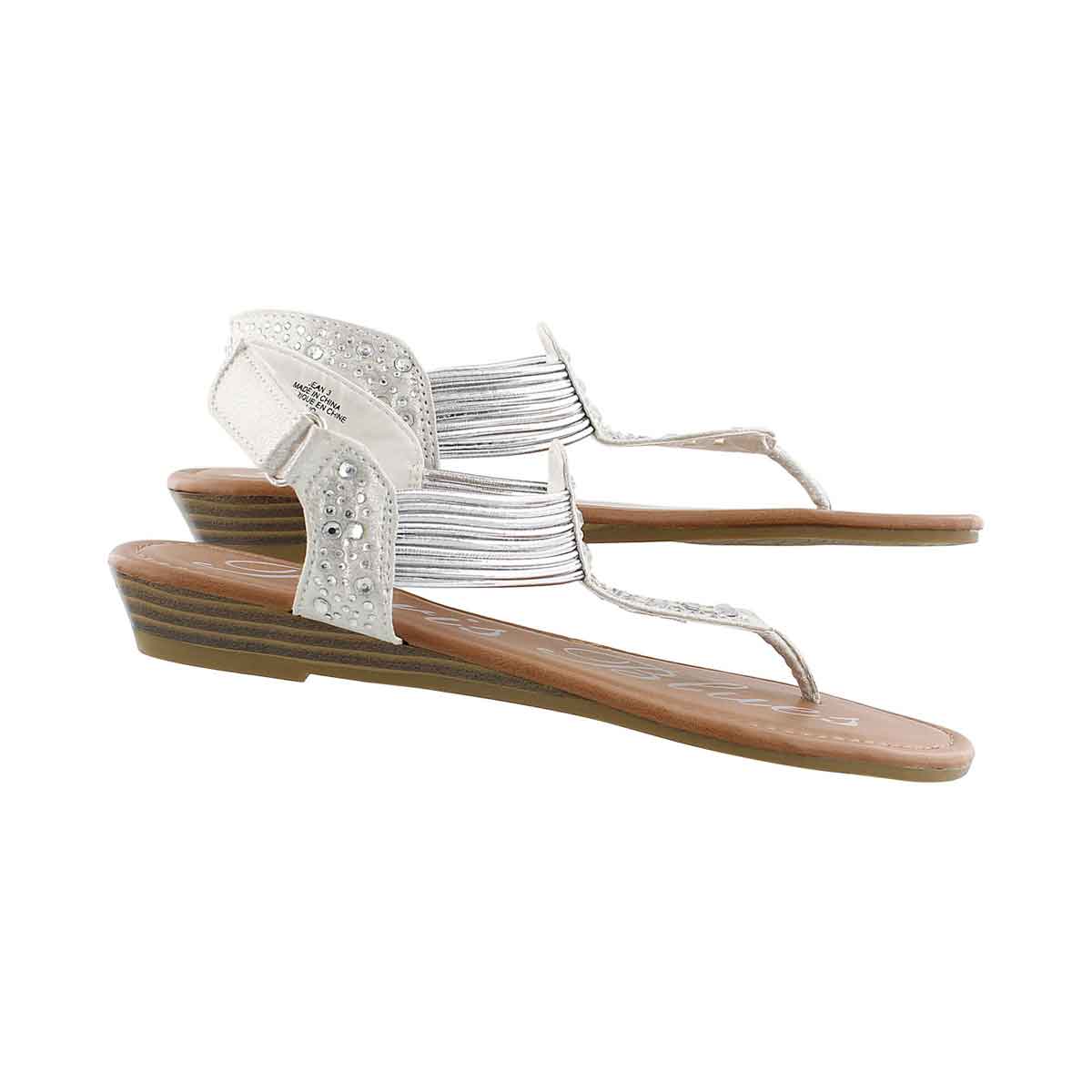 Grls Jean white t-strap sandal