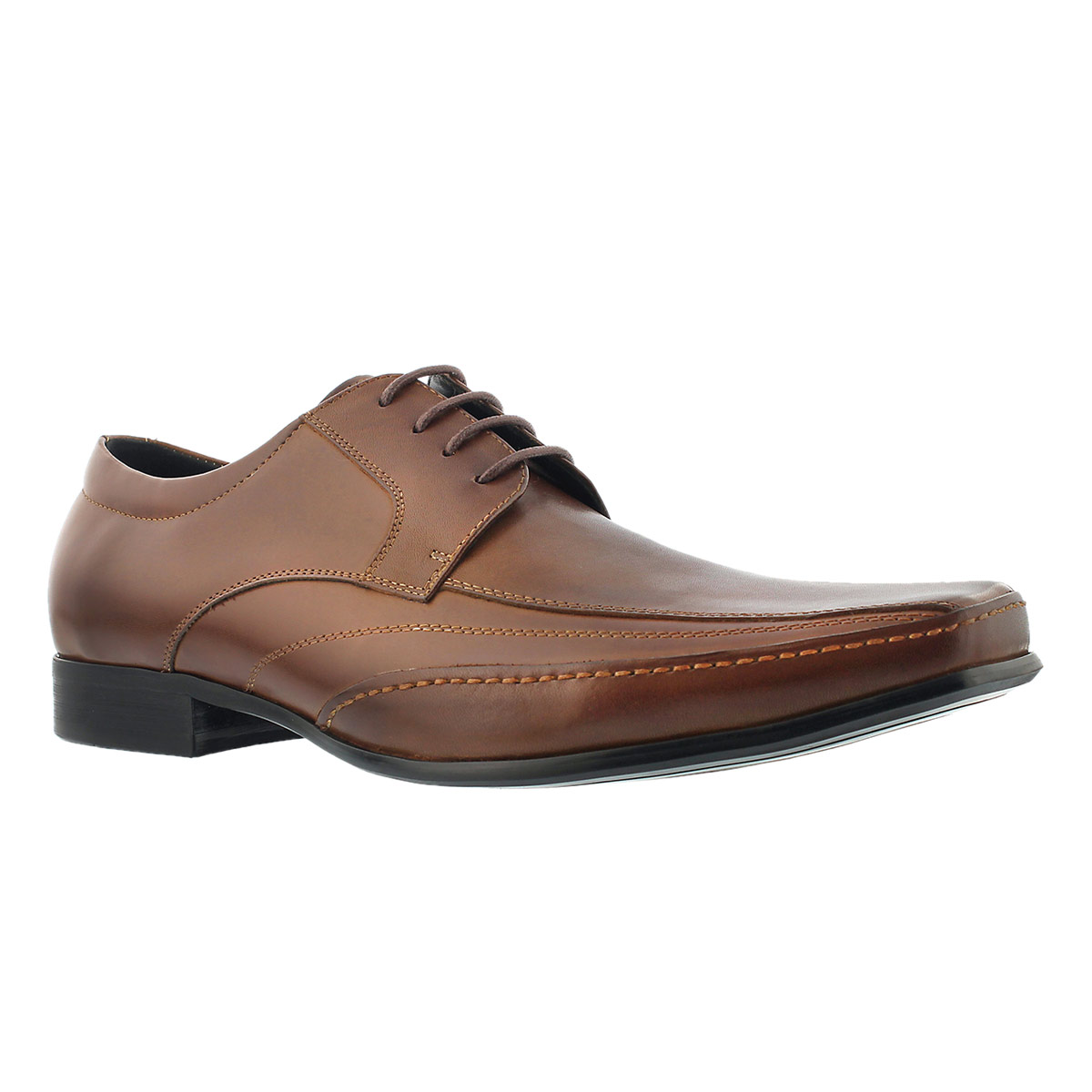 Men's JEFFERY cognac lace up dress oxfords