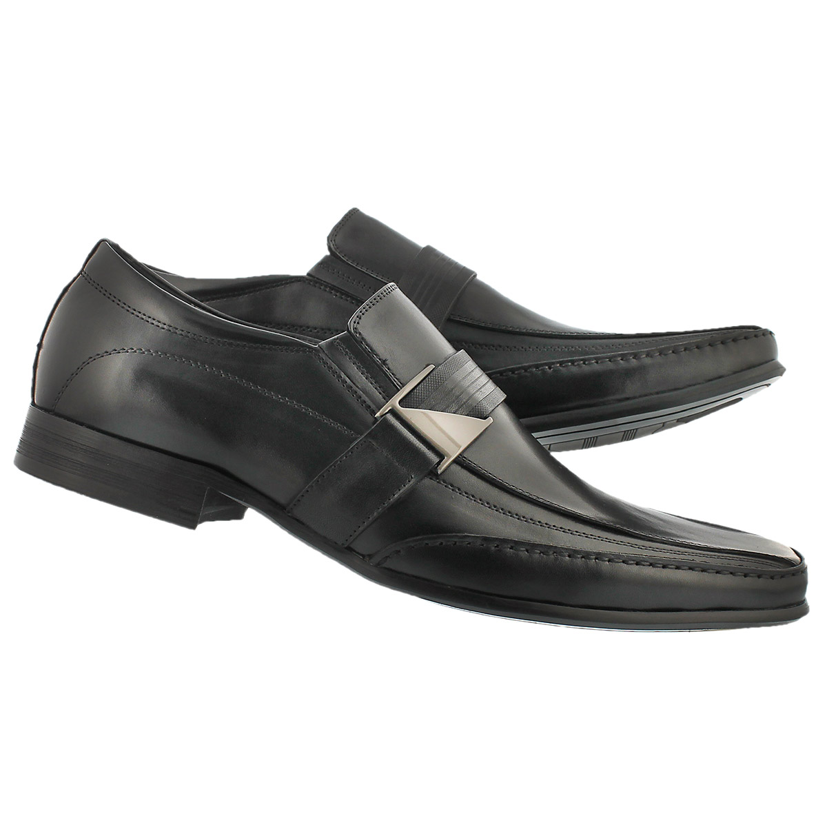 Mns Jerry black slip on dress shoe