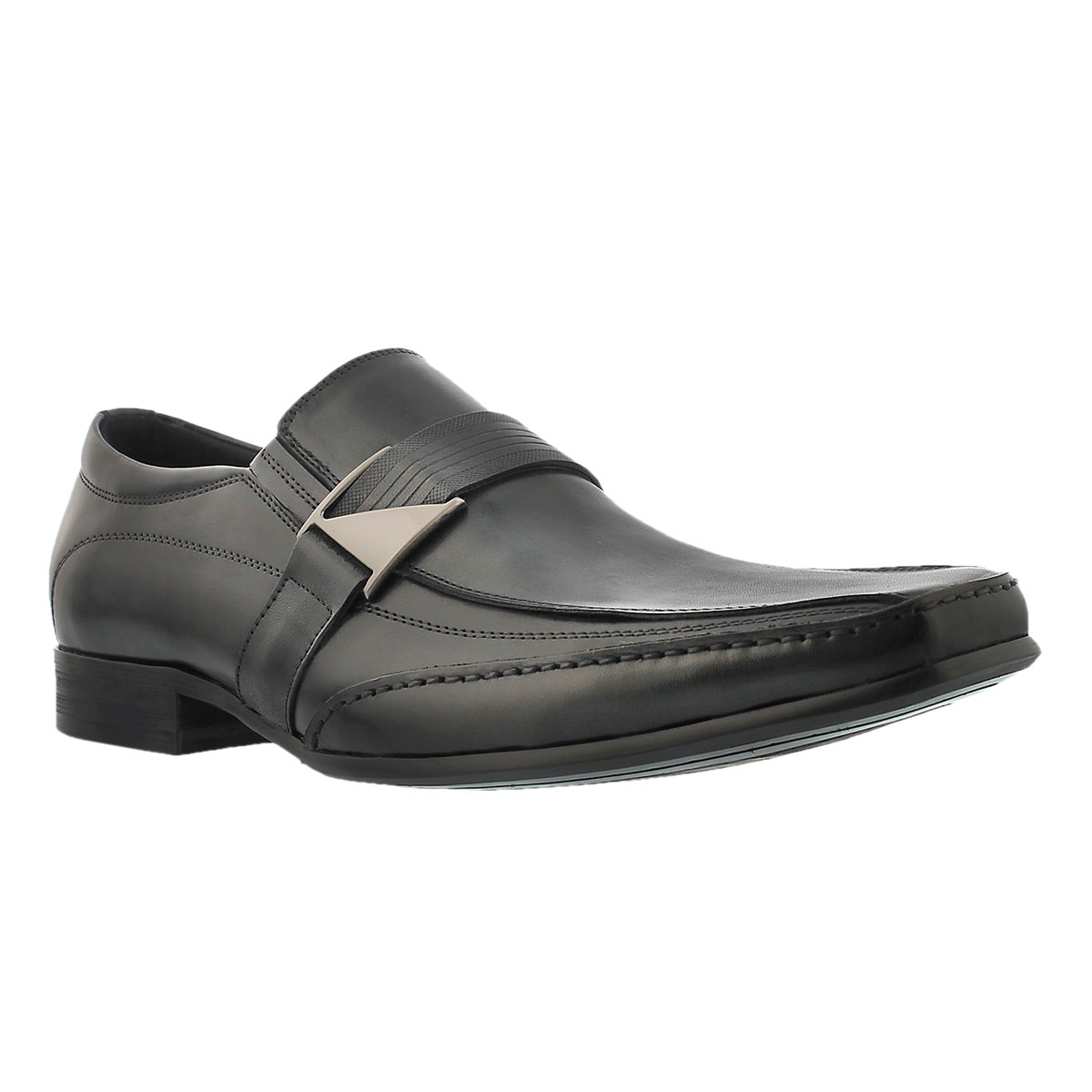 Men's JERRY black slip on dress shoes