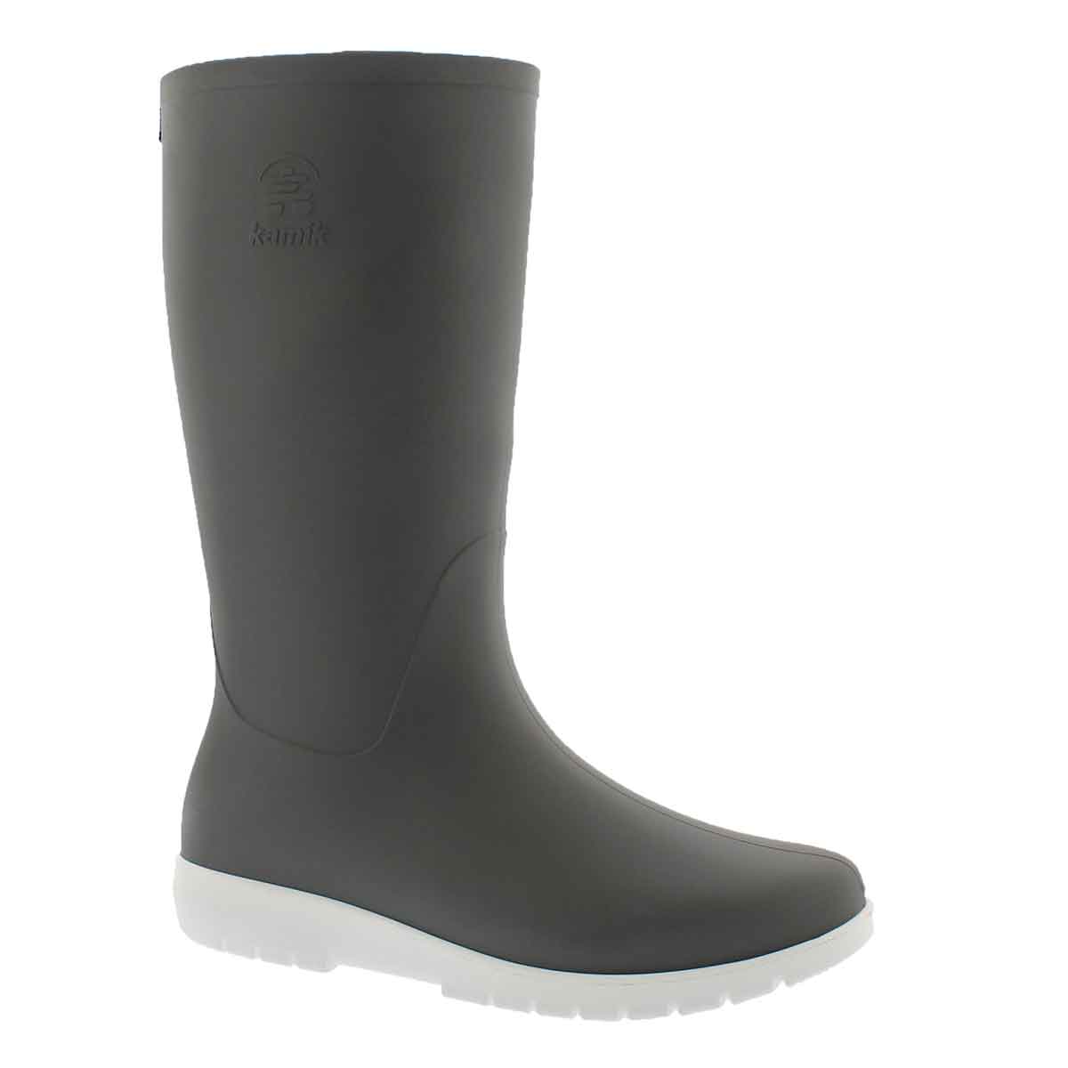 Women's JESSIE charcoal mid waterproof rain boots