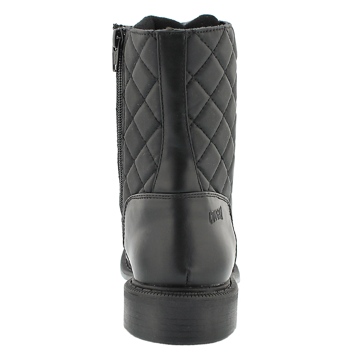 Botte imp. piquée Jessy, noir, femmes