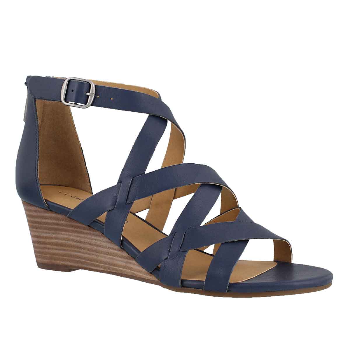 Women's JEWELIA indigo wedge sandal