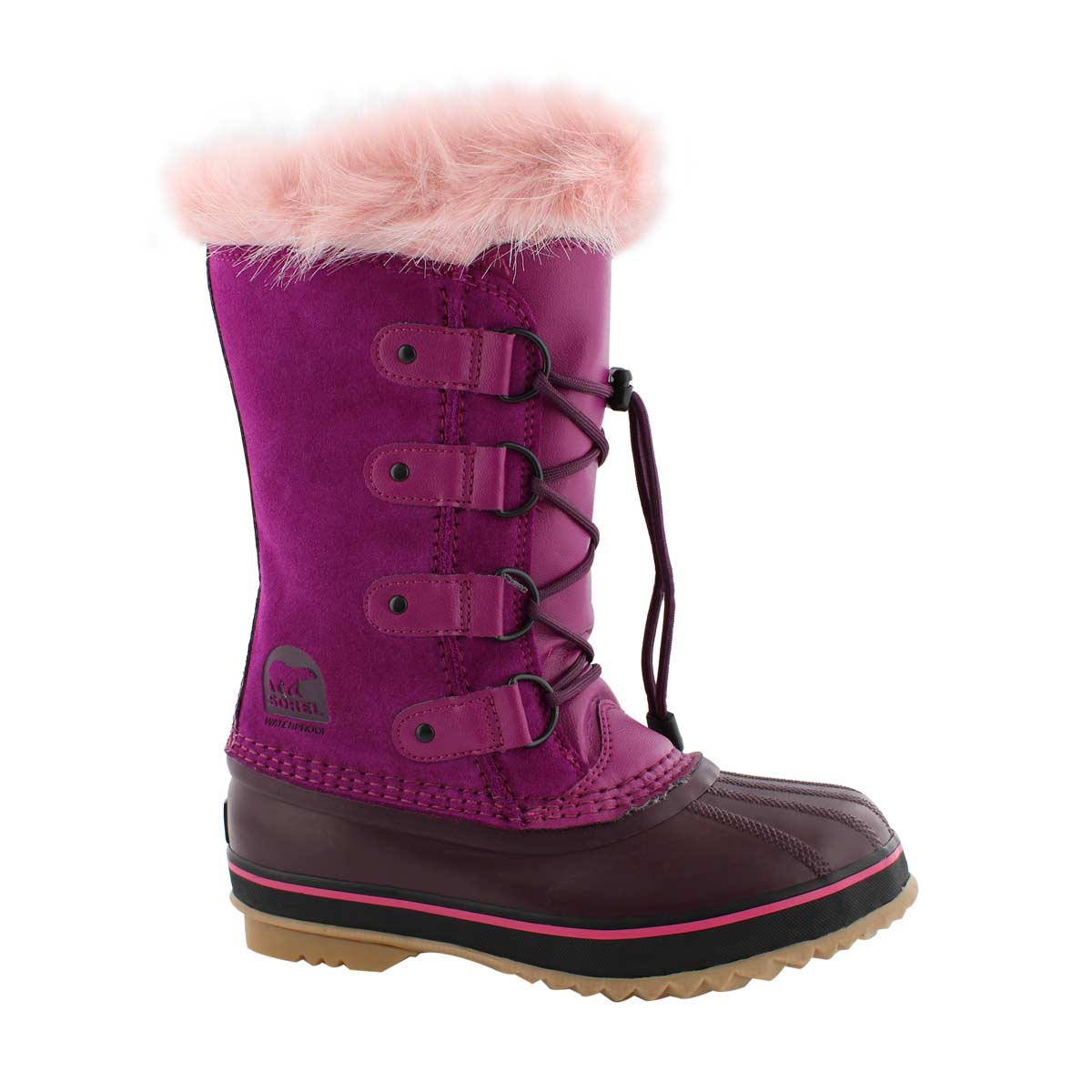 Grls Joan Of Arctic rspbry/pur wntr boot