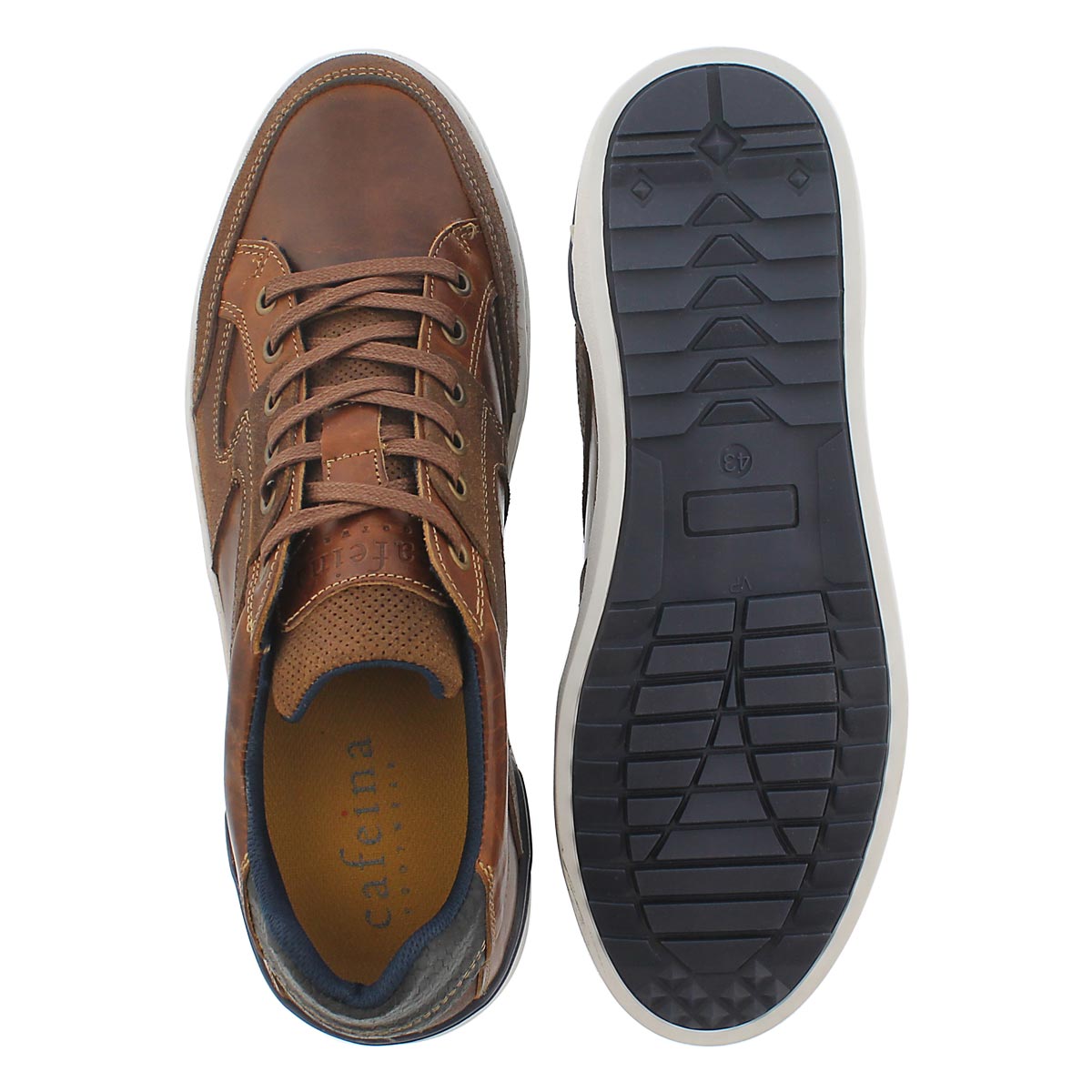 Mns Jonah camel lace up fashion sneaker