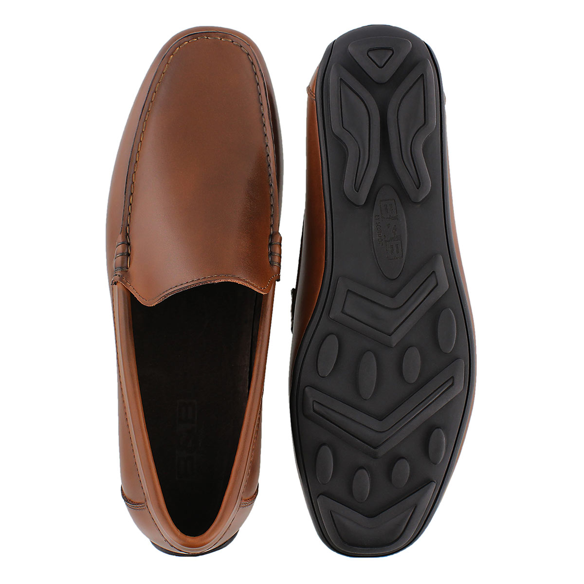 Mns Josh cognac slip on dress loafer