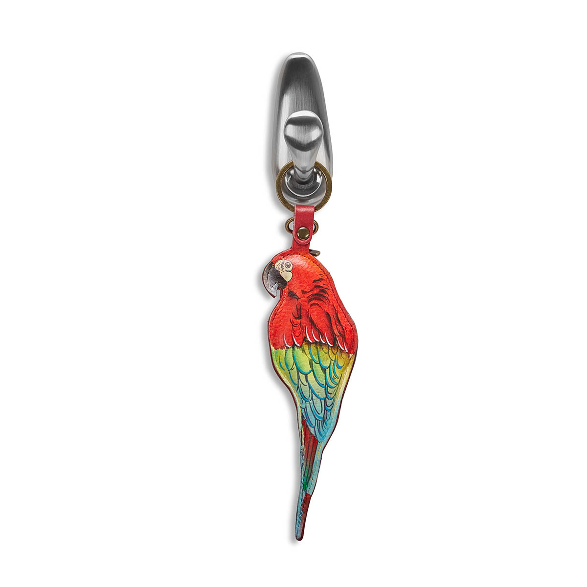 Hand painted TROPICAL BLISS key chain