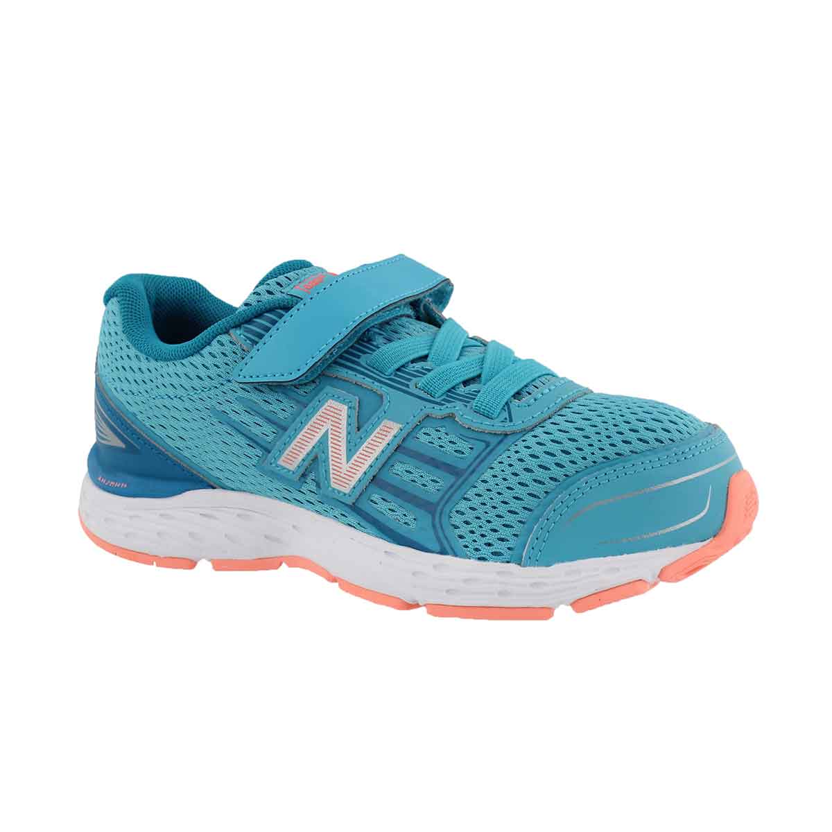 Girls' 680v5 ozne blu/fiji sneakers - Wide