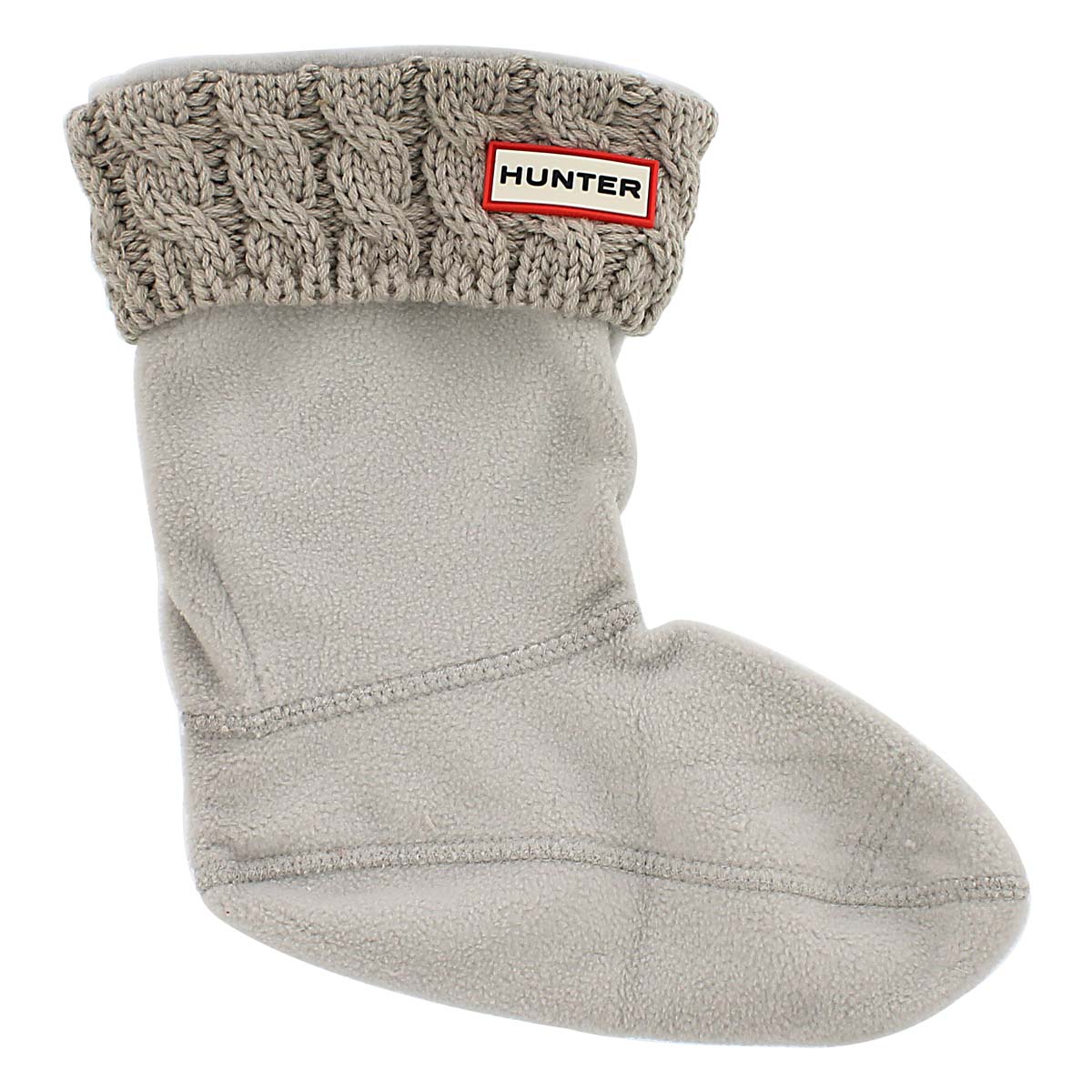 Kds 6 Stitch Cable grey boot sock