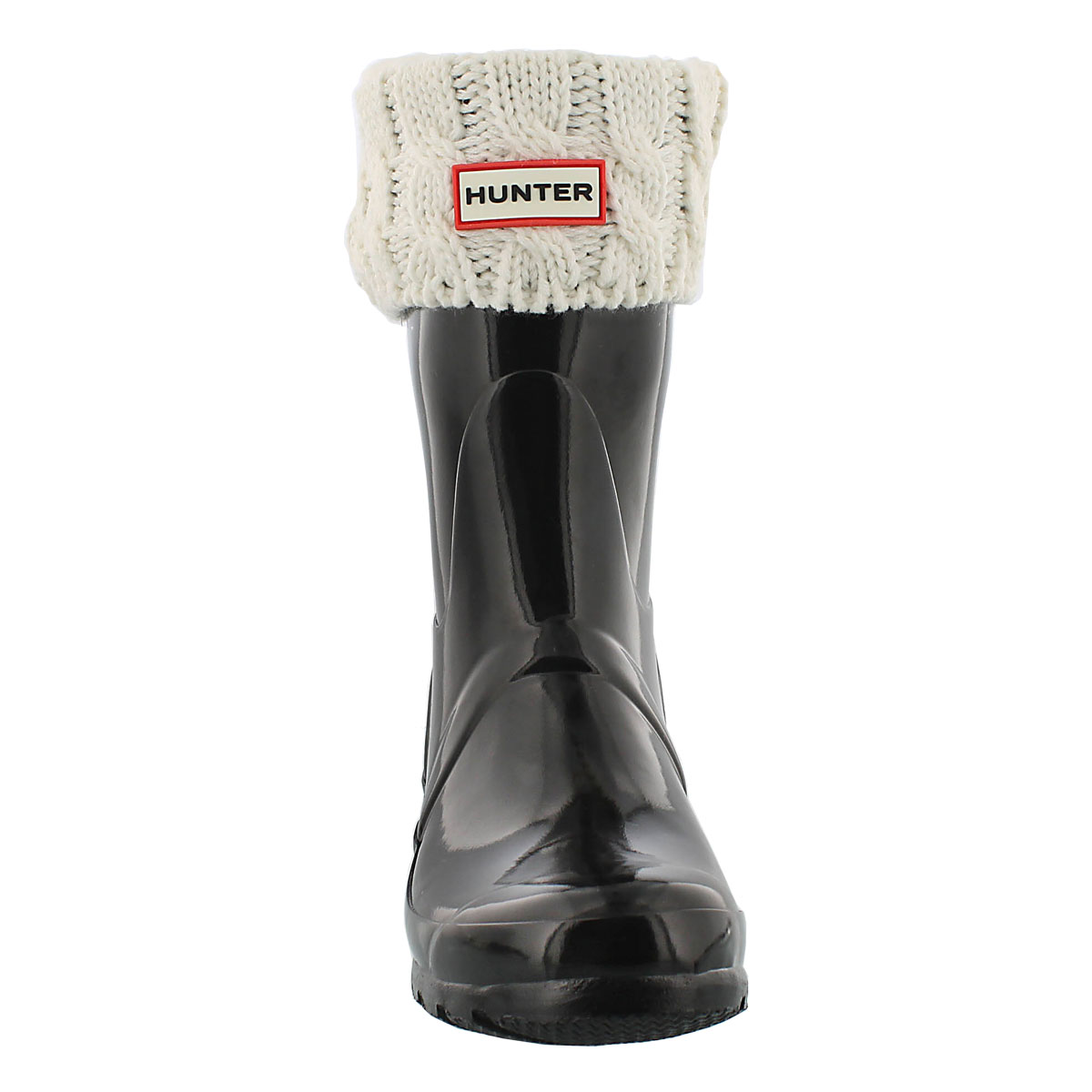 Kds 6 Stitch Cable cream boot sock