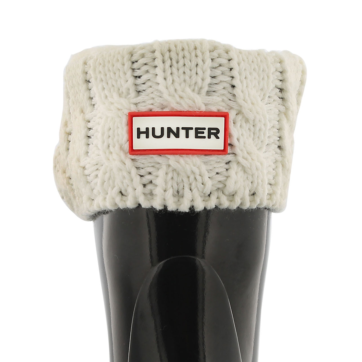 cream hunter boot socks