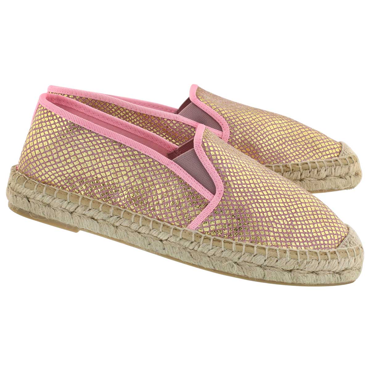 Lds Kaylee pink slip on espadrille