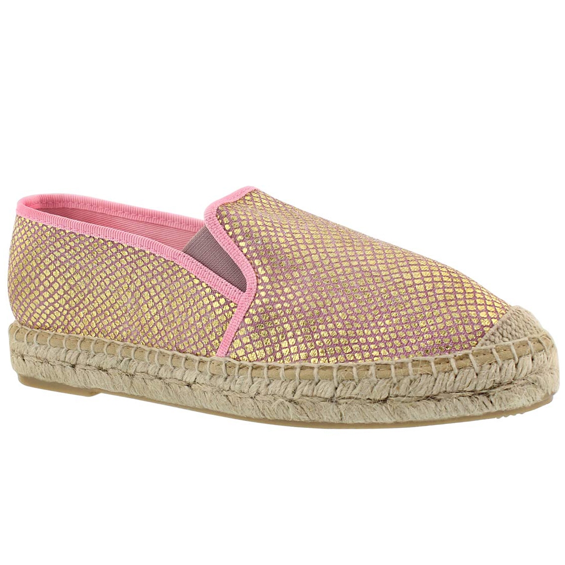 Lds Kaylee pink slip on espadrille