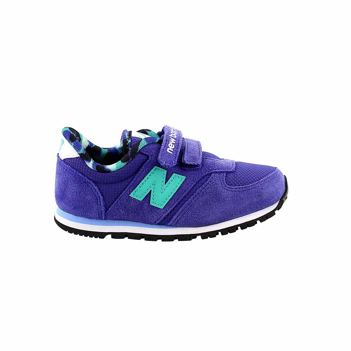 Infs 420 purple/teal hook & loop sneaker