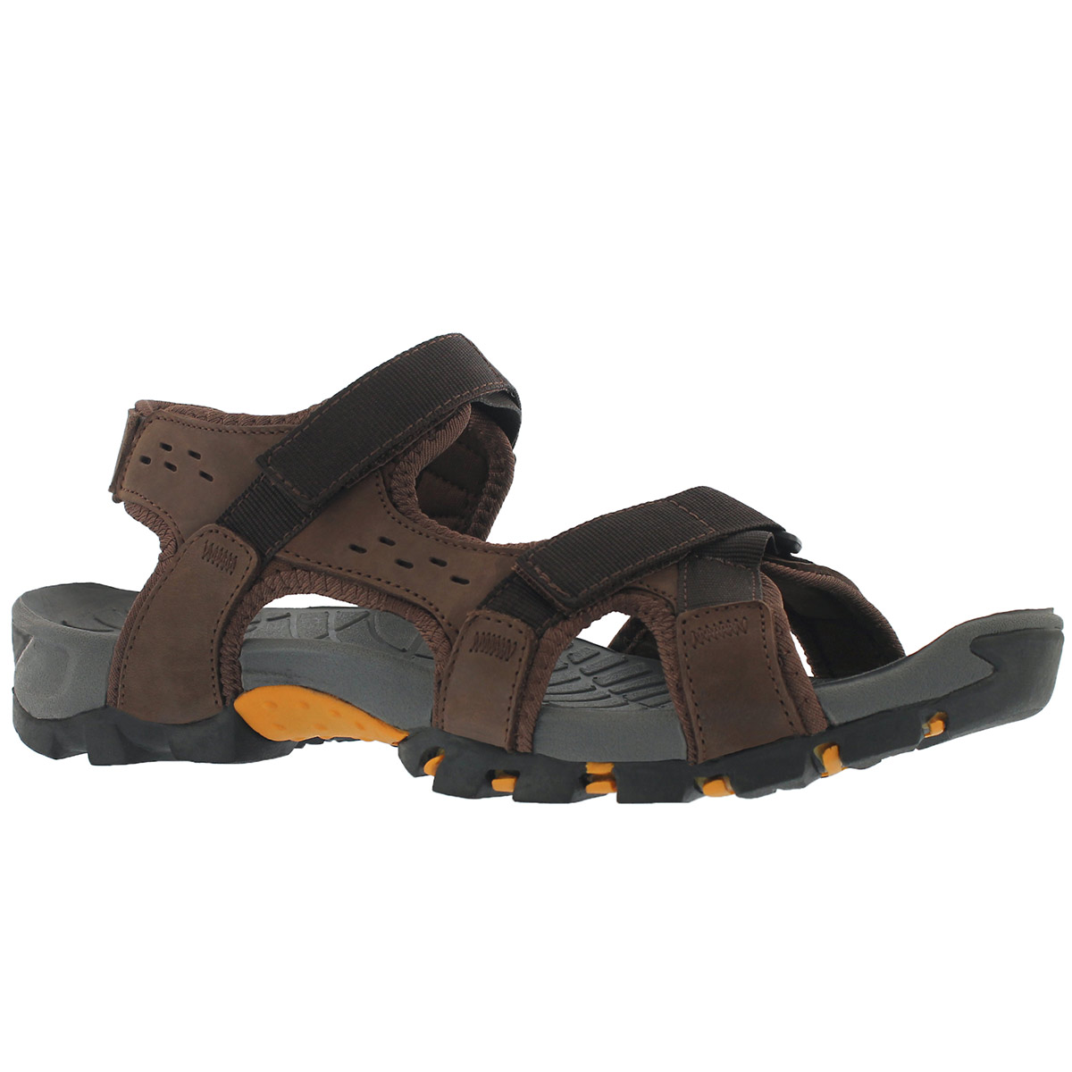Men's KEANU brown 3 strap sport sandals