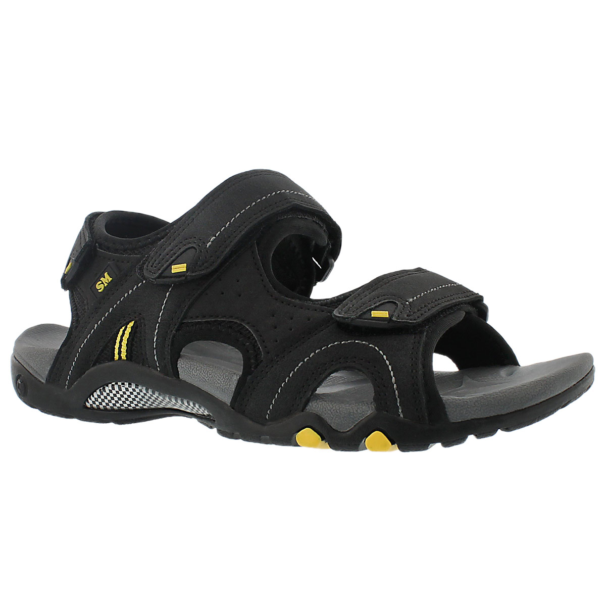 Men's KEEGAN black 3 strap sport sandals