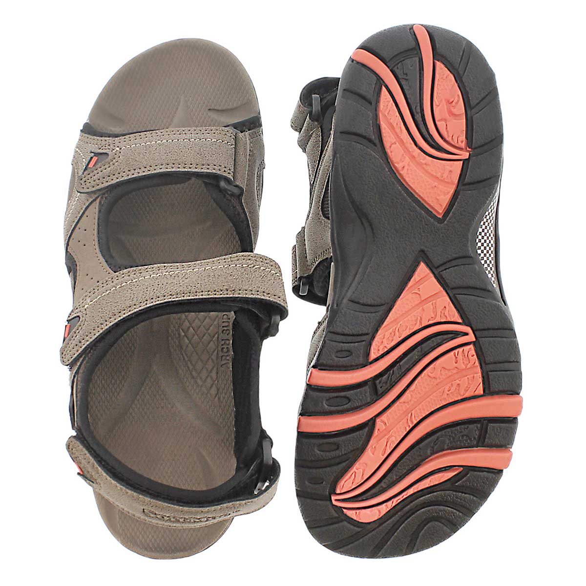 Sandale sport Keegan, taupe, hommes