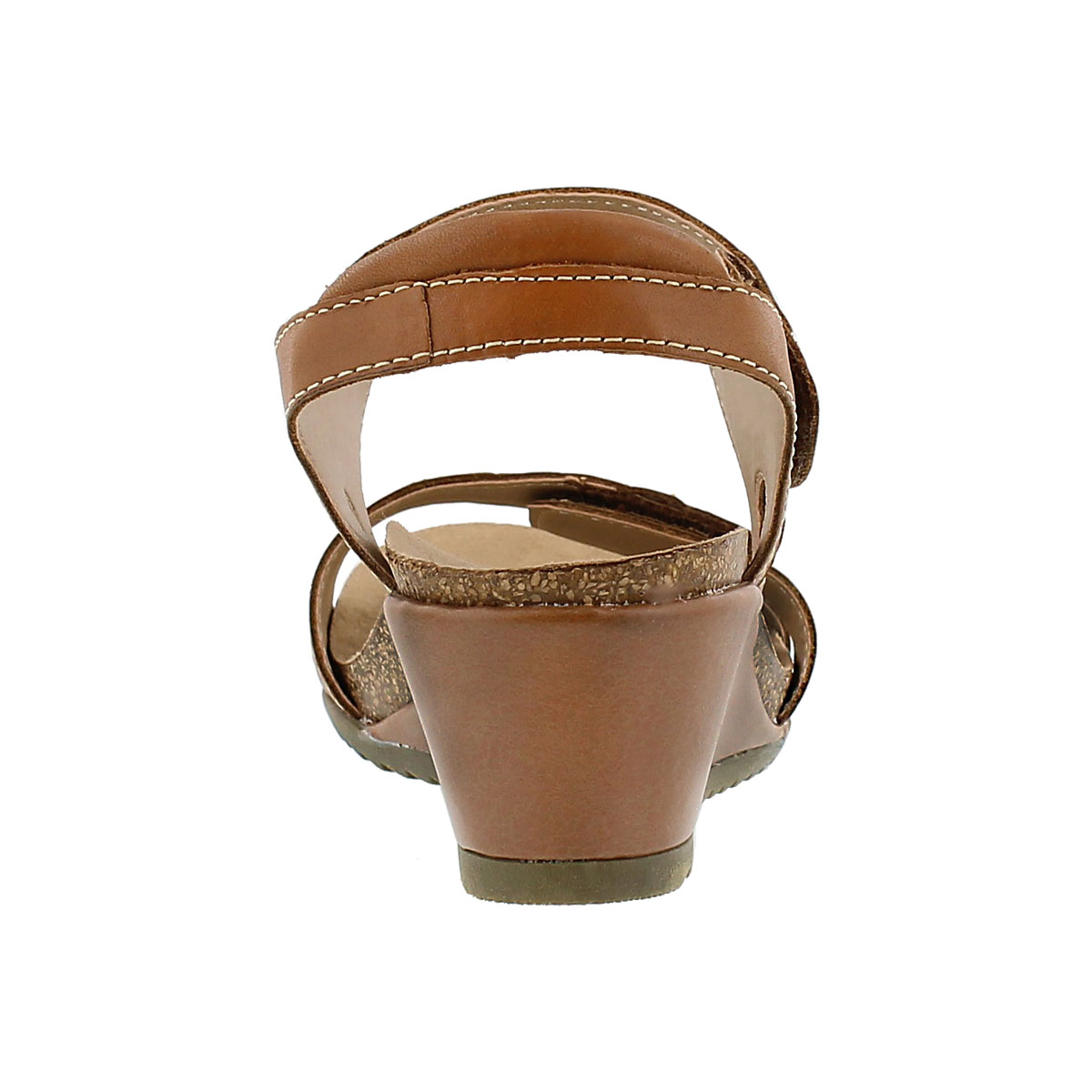 Lds Keira brown wedge sandal