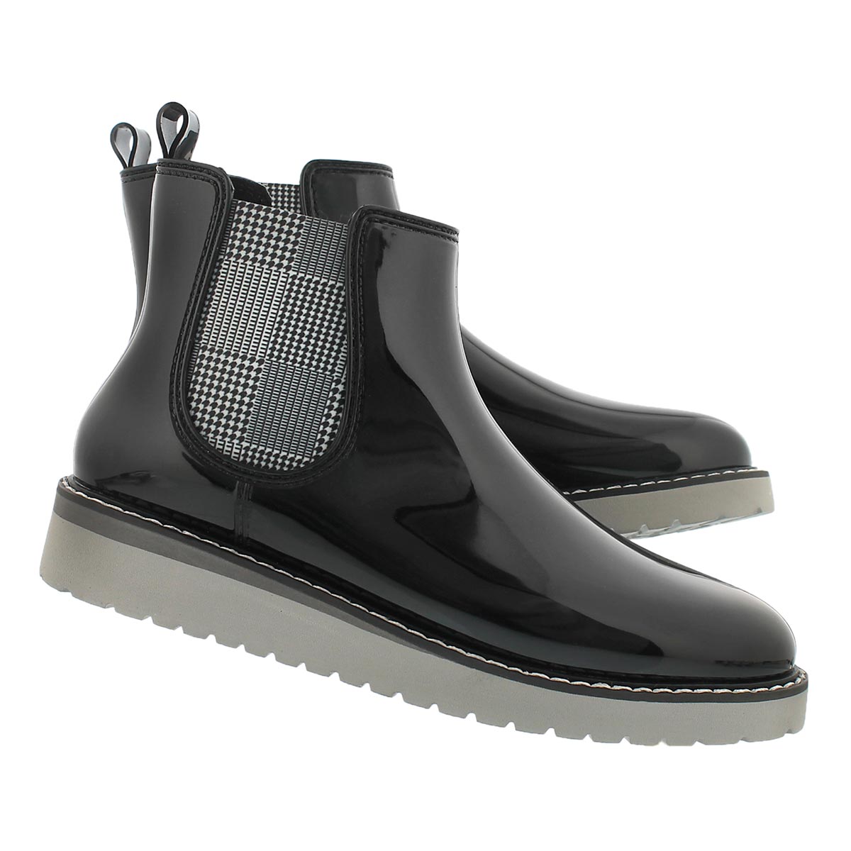 Lds Kensington blk pld wtpf chelsea boot