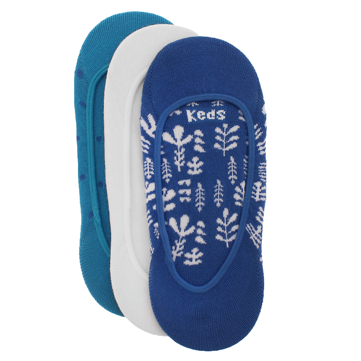 Women's JETSETTER blue floral multi liners- 3 pk