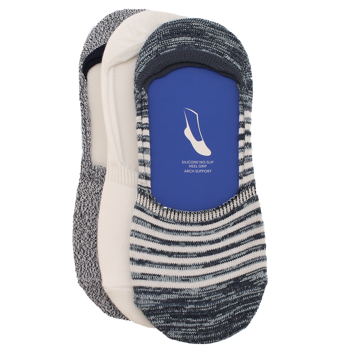 Women's RANDOM FEED STRIPES peacoat - 3pk