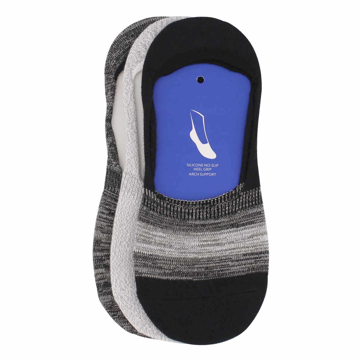 Women's RANDOM FEED BLOCKS blk asst liners - 3 pk
