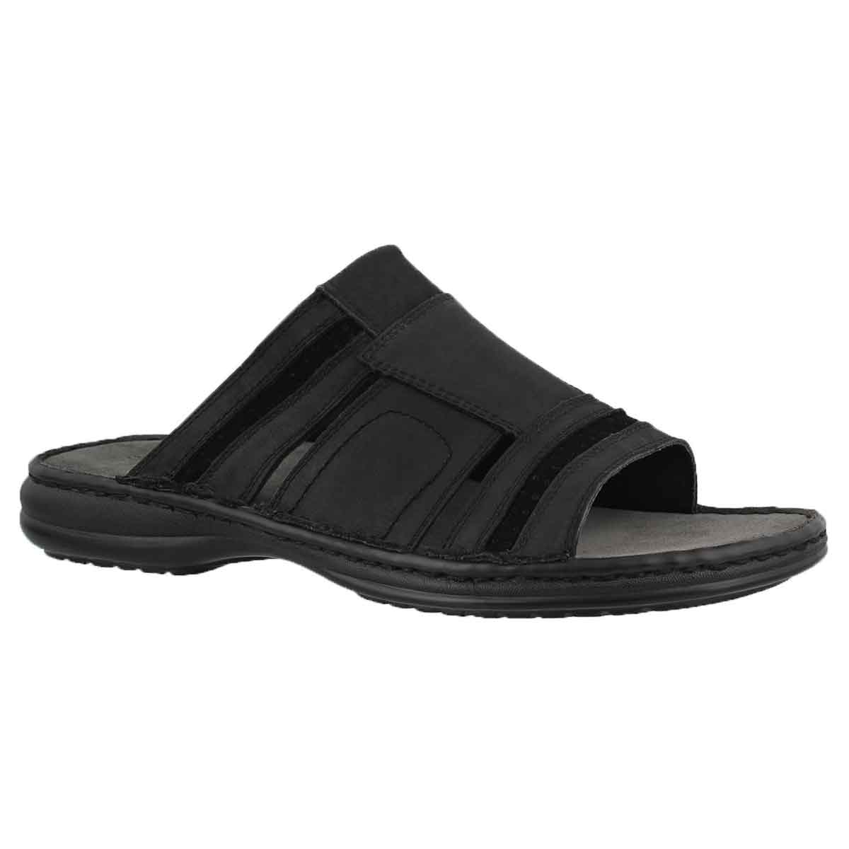 Mns Khal black casual slide sandal