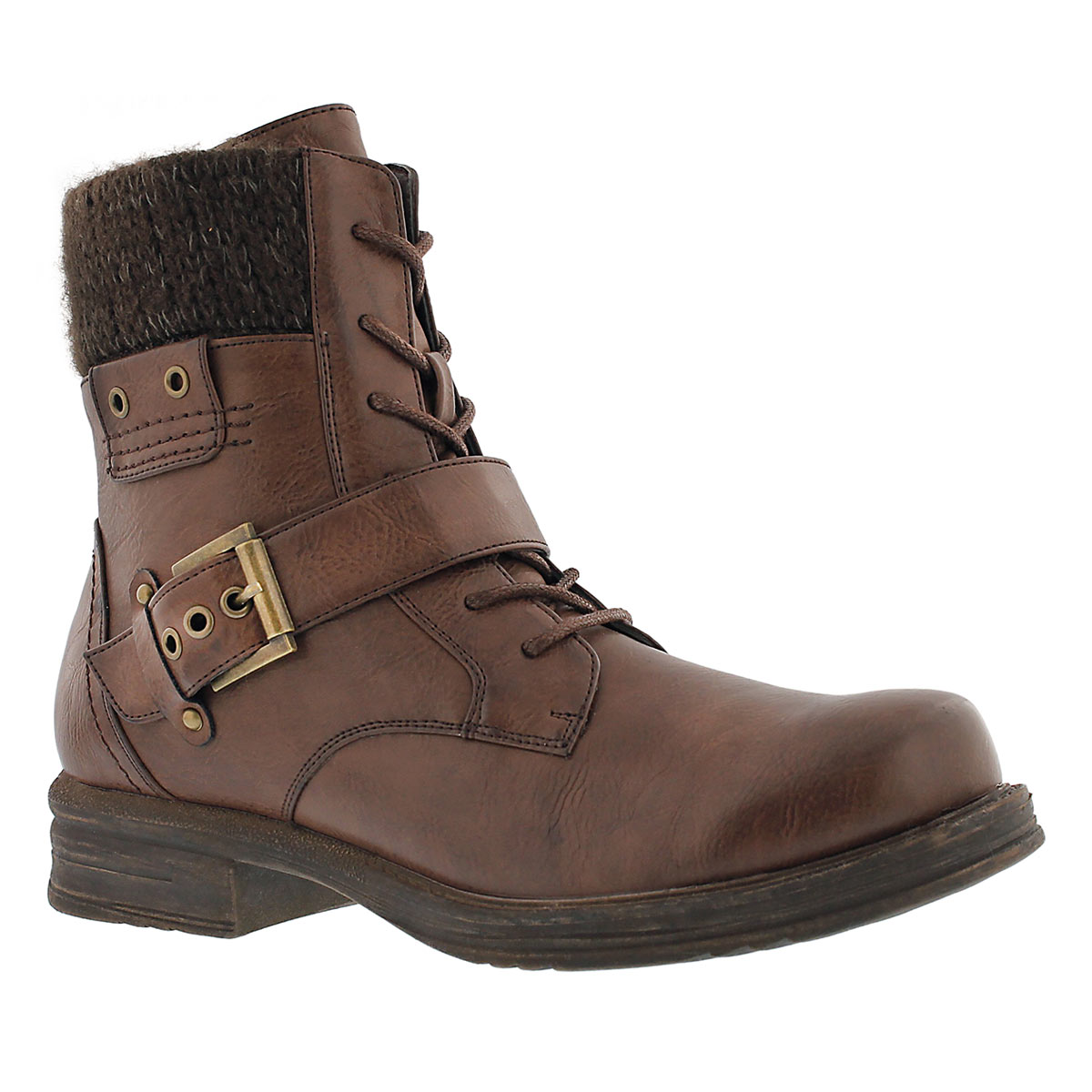 Lds Kiara brn lace up casual boot