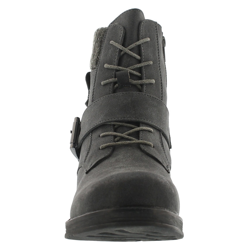 Lds Kiara grey lace up casual boot