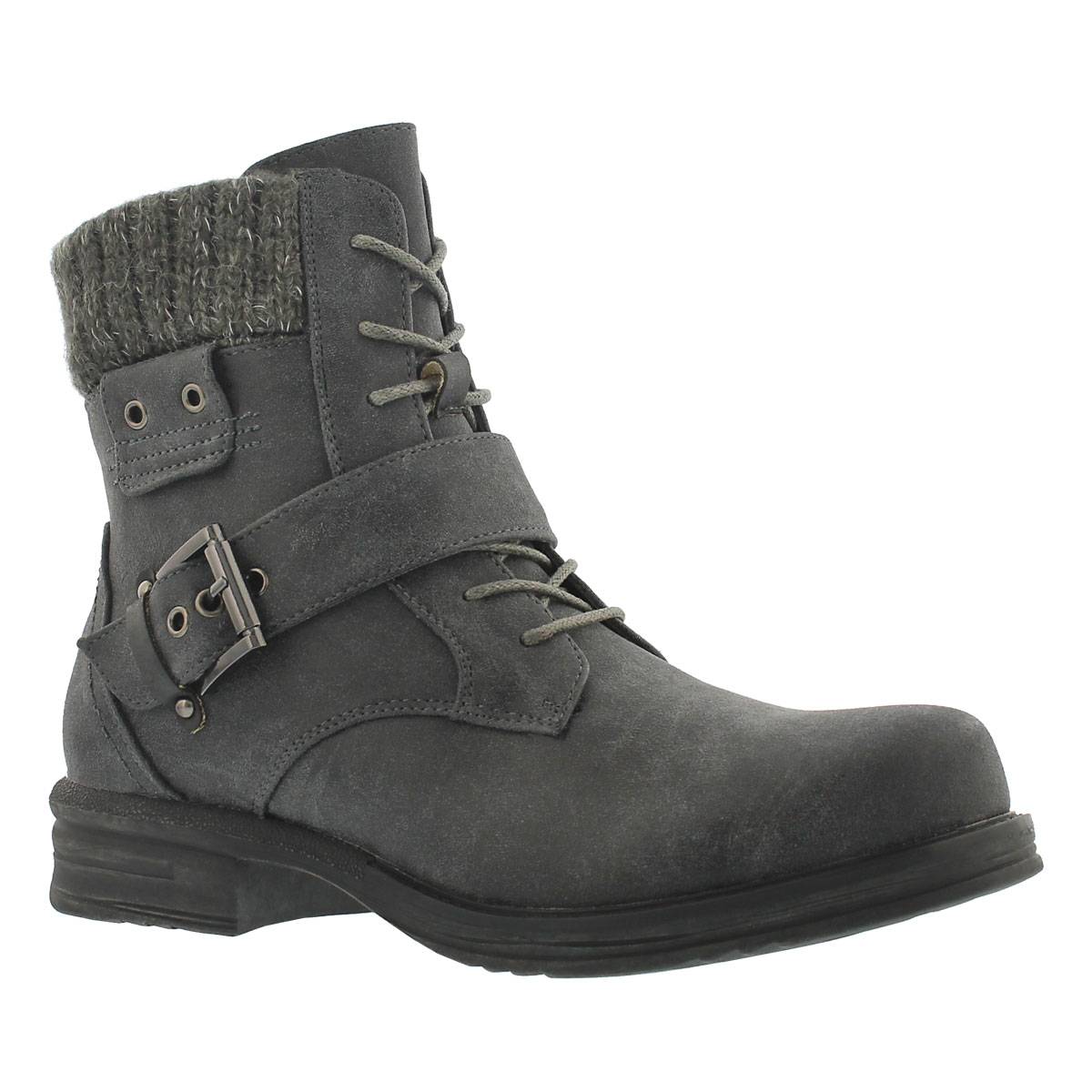 Lds Kiara grey lace up casual boot