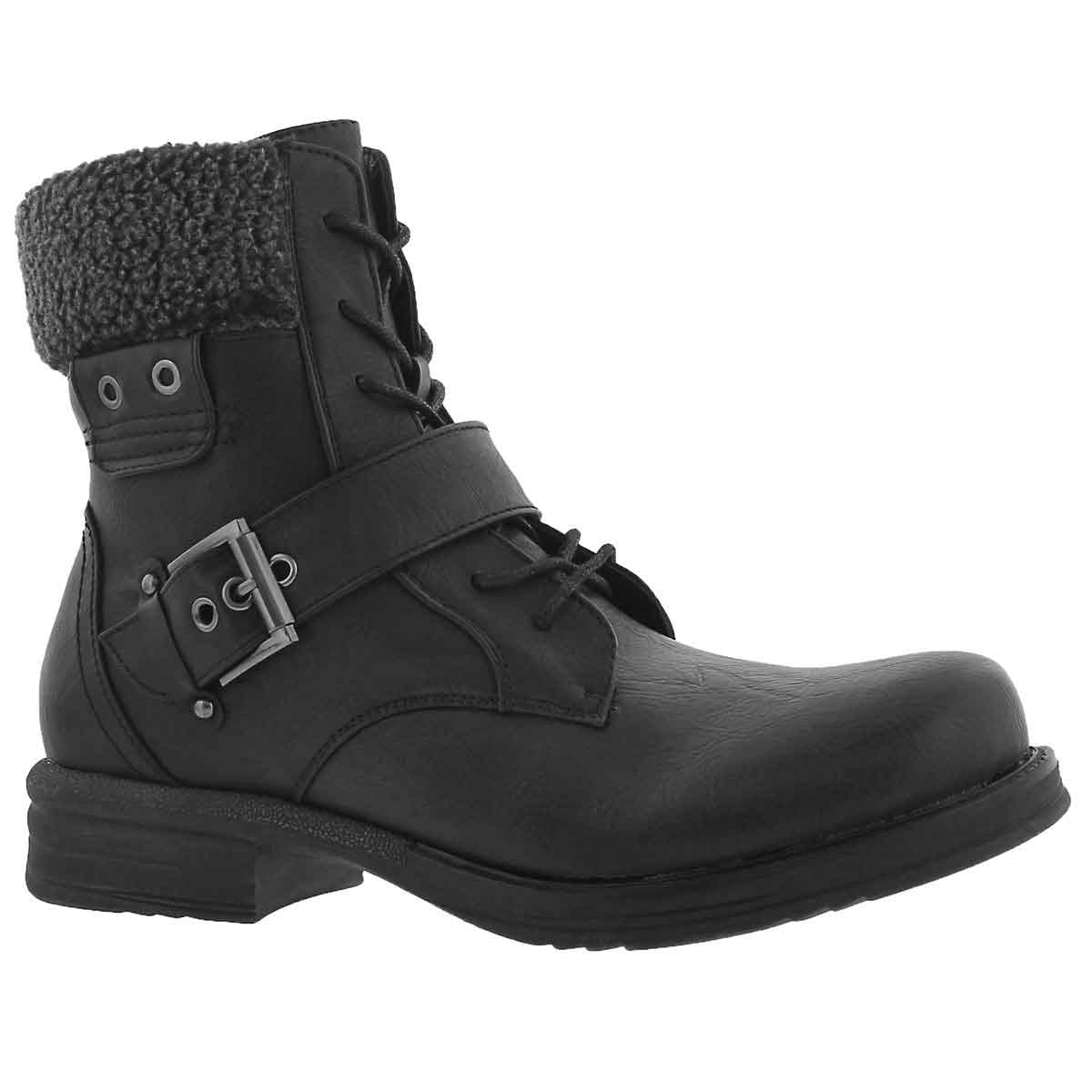 Women's KIARA 2 black lace up casual boots
