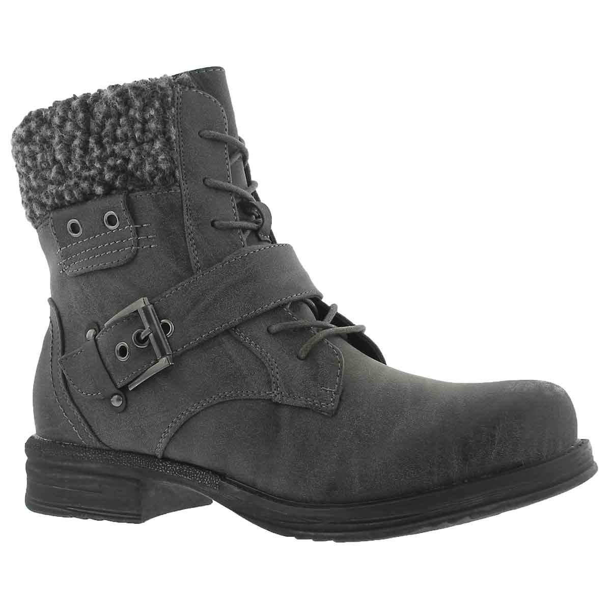 Women's KIARA 2 grey lace up casual boots