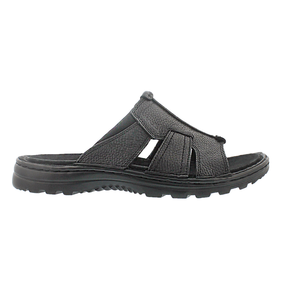 Mns Kiefer black slip on casual sandal