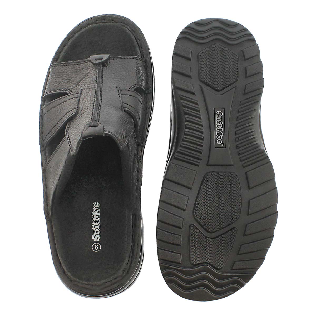 Mns Kiefer black slip on casual sandal