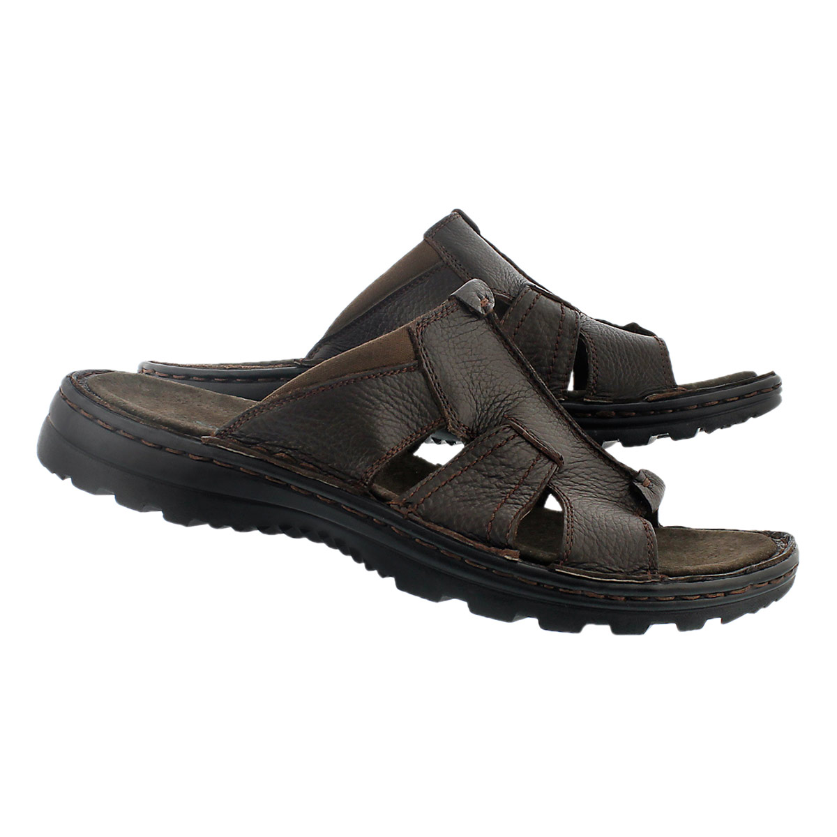 Mns Kiefer brown slip on casual sandal