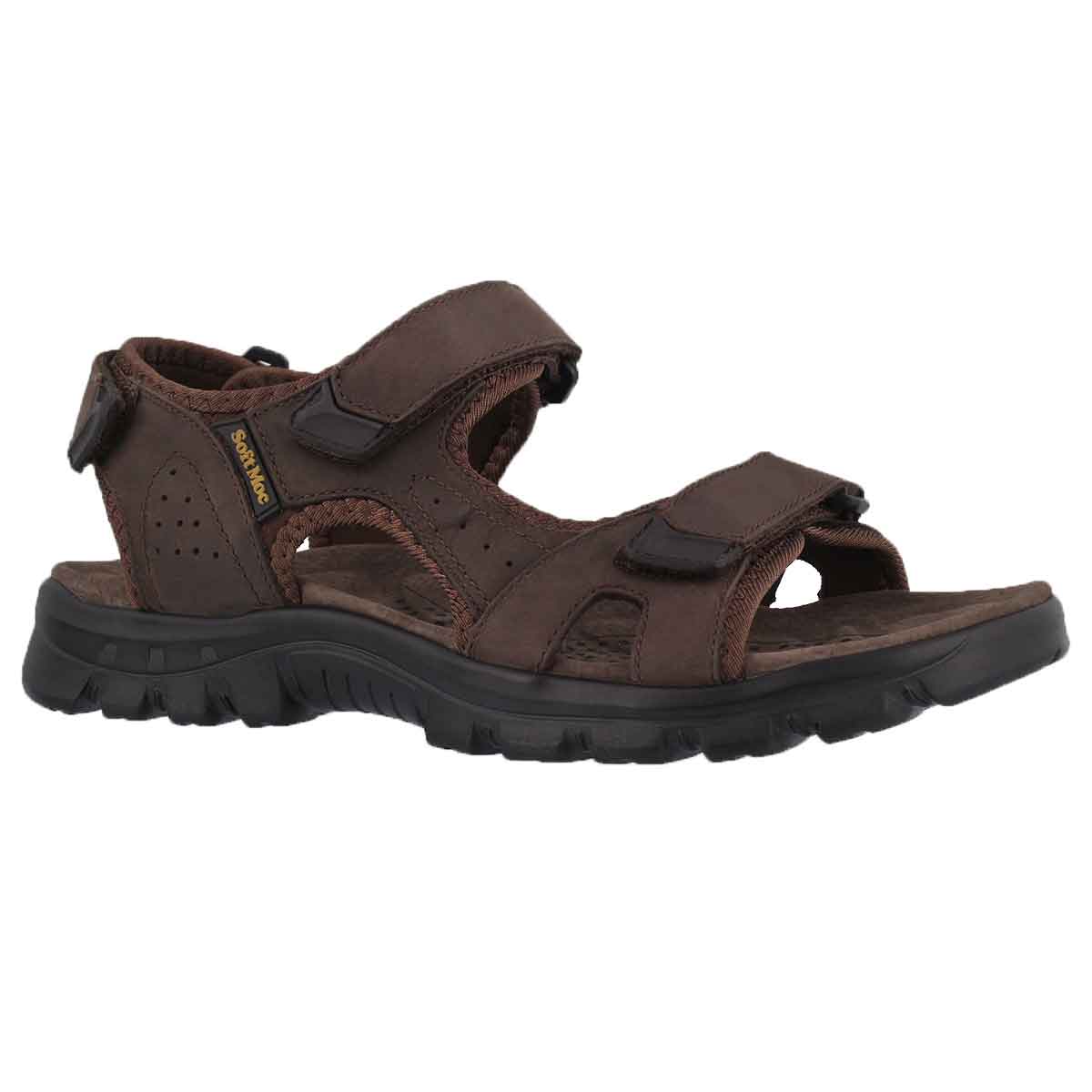 Mns Kirk brown 3 strap sport sandal