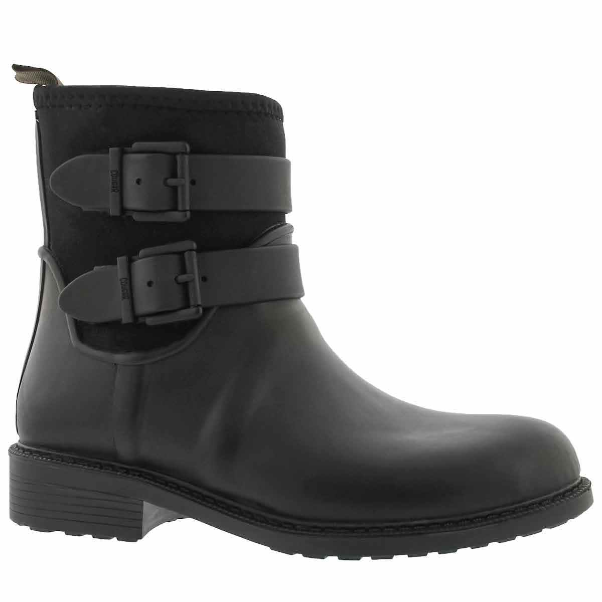 Women's KISMET black waterproof rain boots